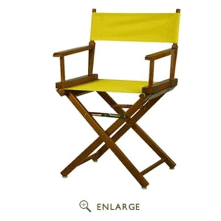 Casual Home Casual Home 200-55-021-14 18 in. Directors Chair Honey Oak Frame with Yellow Canvas 200-55/021-14